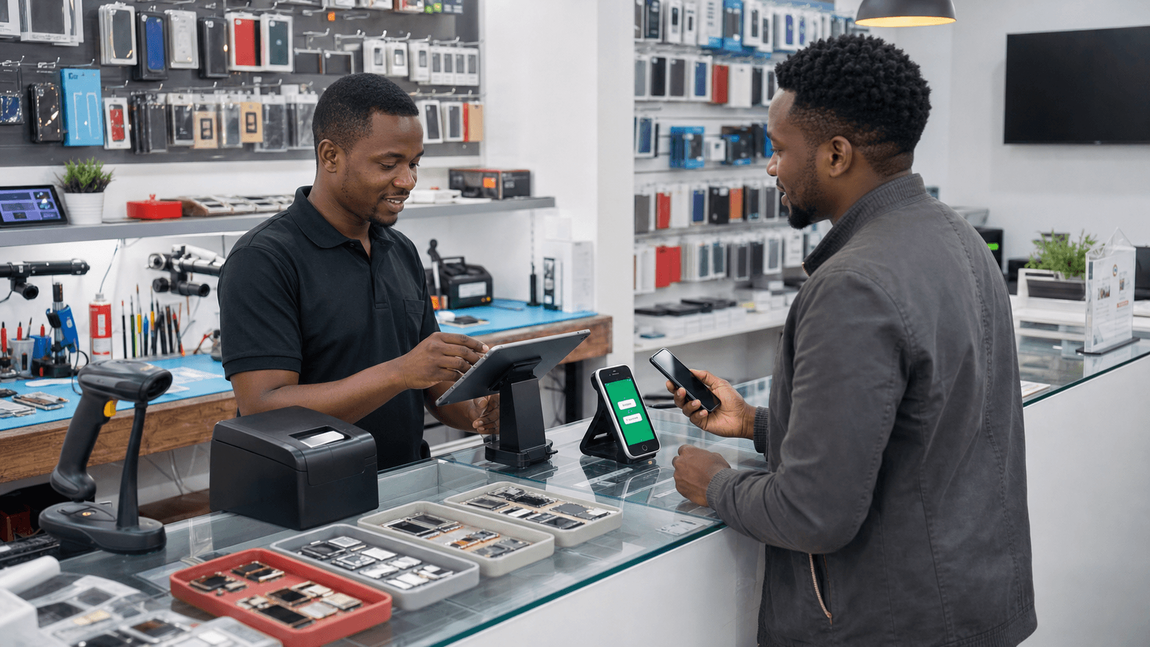 Phone Repair Shop in Kenya: Job Sheets, Parts Inventory, IMEI Tracking and the Counterfeit Parts Problem
